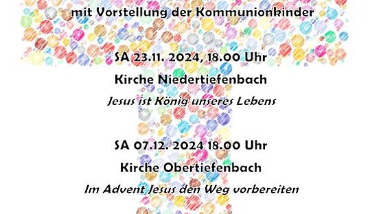 Familiengottesdienste mit Vorstellung der Kommunionkinder